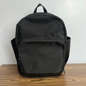 Beis The Travel Backpack In Black, Laptop Friendly, Adjustable Straps